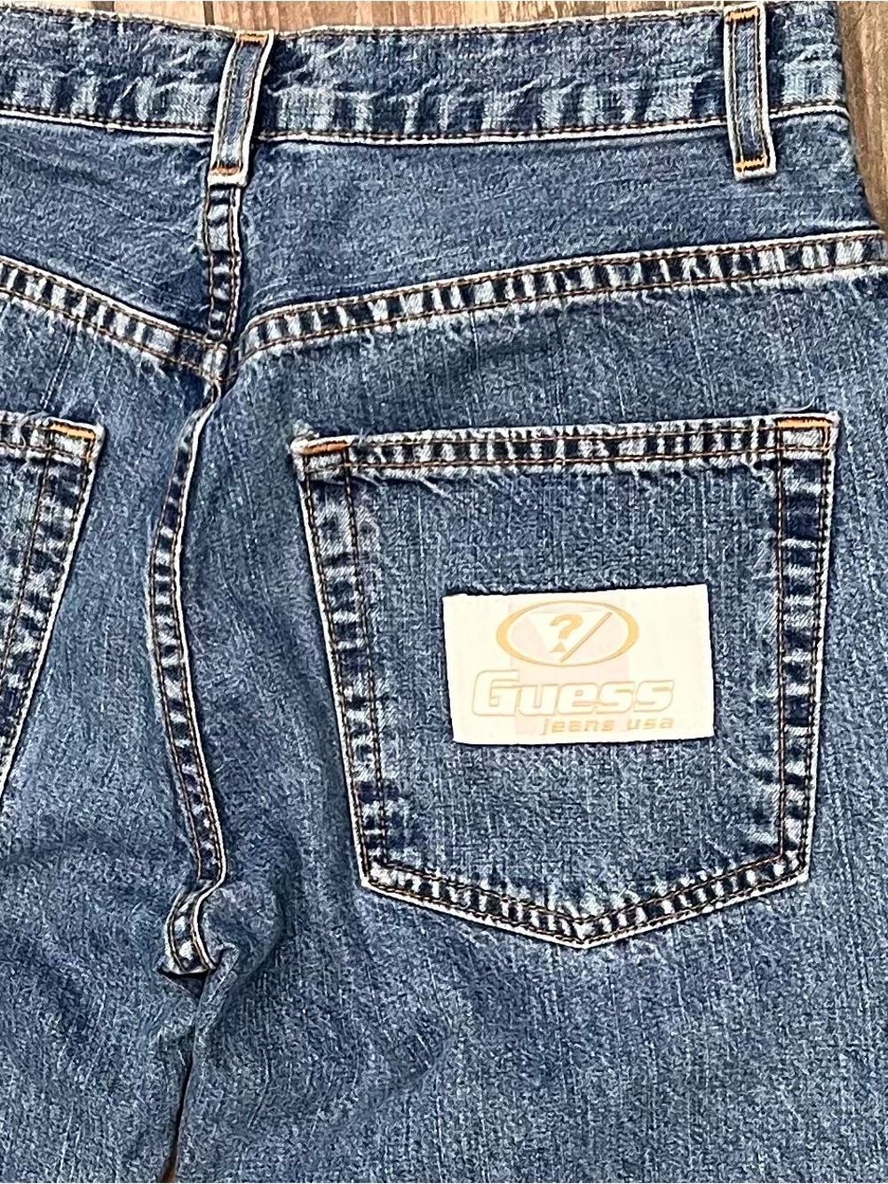 GUESS Vintage Flare Jeans Womenās Size 24 Made in USA High Rise 90s Denim